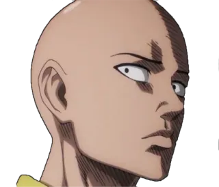 😐 18b2950c Saitama One-Punch Man anime, hero, manga, One-Punch Man, Saitama telegram sticker