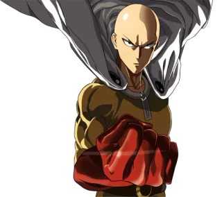 😡 8be775e6 Saitama One-Punch Man anime, one punch man, saitama, hero, manga telegram sticker