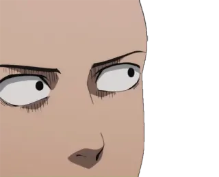 😐 8d7c3b34 Saitama One-Punch Man anime, character, saitama, one-punch man, hero telegram sticker