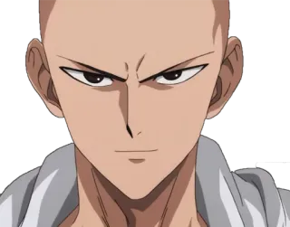 😏 92e30ee2 Saitama One Punch Man anime, one punch man, saitama, hero, funny, serious telegram sticker