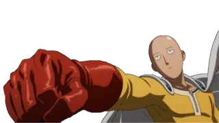 😐 b574087e Saitama One-Punch Man anime, Saitama, One-Punch Man, hero, manga, fighting telegram sticker