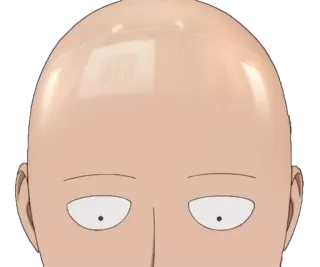 😶 f6e26adf Saitama One-Punch Man anime, one punch man, saitama, bald, hero telegram sticker