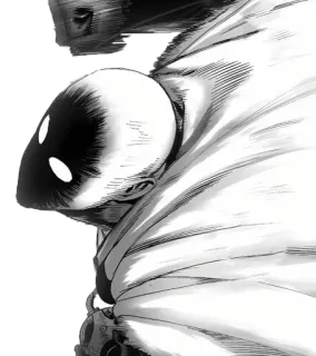 💫 3a29c6f0 Saitama One-Punch Man anime, hero, superhero, manga, bald telegram sticker