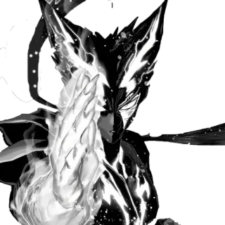 💫 565b77aa Garou One-Punch Man anime, monster, villain, fighting, martial arts telegram sticker