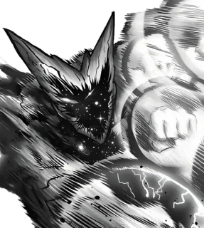 💫 edf1d13f Garou One Punch Man monster, anime, hero, villain, fight telegram sticker