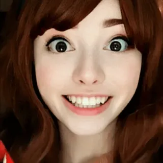 🍃 fe5ab2ab mulher, pessoa, sorriso, olhos, rosto whatsapp sticker