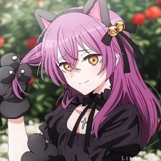 💖 20abc3c0 อนิเมะ, สาวหูแมว, คอสเพลย์, โกธิค, น่ารัก, มังงะ, ตัวละคร telegram sticker