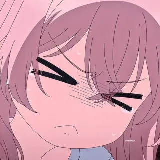 💖 4dd8cbc6 อนิเมะ, ผู้หญิง, ผมสีชมพู, การ์ตูน, ร้องไห้ telegram sticker
