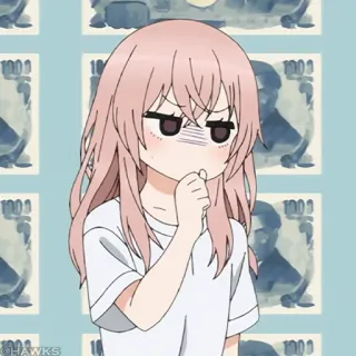 🎀 0ff5e5b8 アニメ, 女の子, 可愛い, イライラ, 漫画 telegram sticker