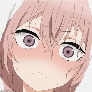 🎀 131e6ea9 @HAWKS アニメ, 女の子, 照れ, かわいい telegram sticker