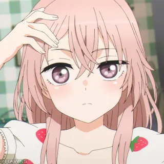 🎀 5f9cee00 Marin Kitagawa My Dress-Up Darling アニメ, 喜多川海夢, その着せ替え人形は恋をする, ピンク髪, アニメガール telegram sticker