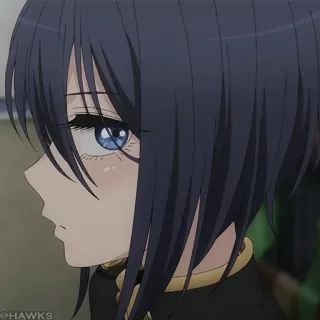 🎀 60cde4f3 @HAWKS アニメ, 女の子, ポートレート, 漫画, キャラクター telegram sticker