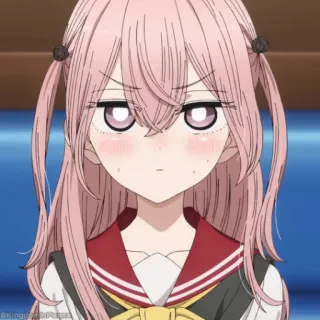 🎀 3a3e4f5f アニメ, 女の子, 可愛い, ピンク髪, 制服, 漫画 telegram sticker