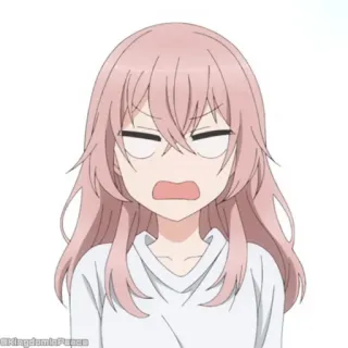 🎀 3c8718ae アニメ, 女の子, カートゥーン, ピンク髪, 怒り, びっくり telegram sticker