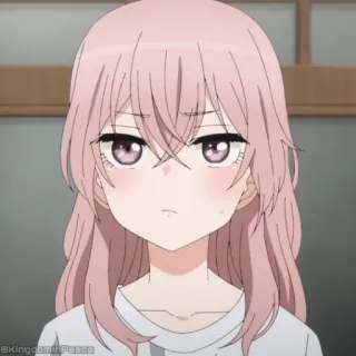 💓 614437c1 アニメ, 女の子, ピンク髪, ポートレート telegram sticker