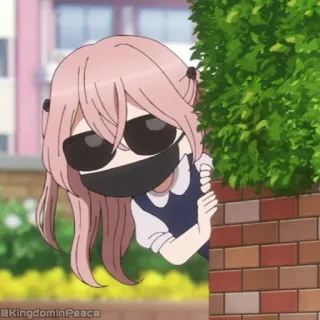 💓 89143fd8 アニメ, 女の子, サングラス, 隠れる telegram sticker