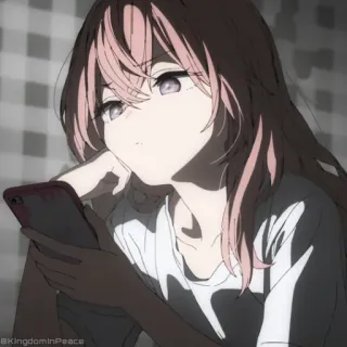 💓 d1ad615b KINGDOMinPEACE アニメ, 女の子, スマホ, おしゃれ telegram sticker