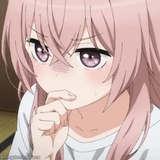 🎀 d7614bab アニメ, 可愛い, 女の子, ピンク髪 telegram sticker