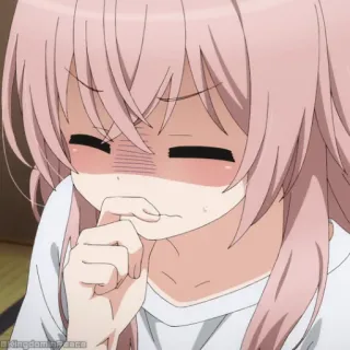 💓 ed915b03 アニメ, 女の子, 可愛い, ピンク髪, 表情 telegram sticker