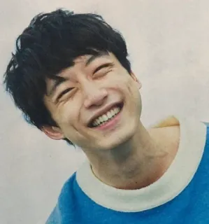 🤣 46a0c71d мужчина, улыбка, портрет, человек, счастливый, азиат telegram sticker