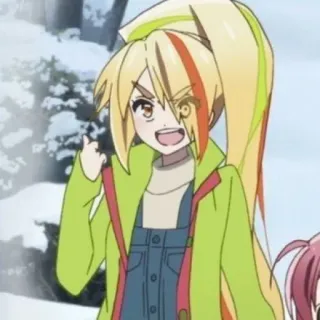 😈 919d44a4 アニメ, 女の子, 中指, 失礼, 漫画 telegram sticker