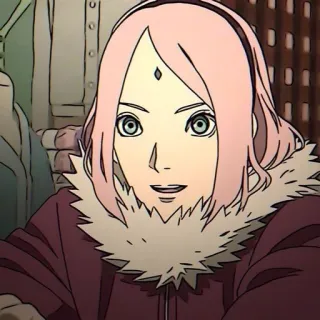 😇 56482c90 Sakura Haruno Naruto anime, character, sakura haruno, naruto, female, fanart, ninja telegram sticker