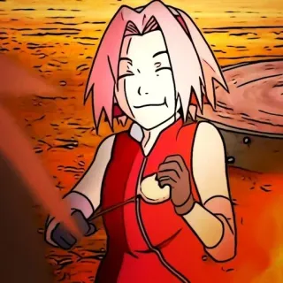 😋 5e898f31 Sakura Naruto anime, sakura, naruto, character, cartoon telegram sticker