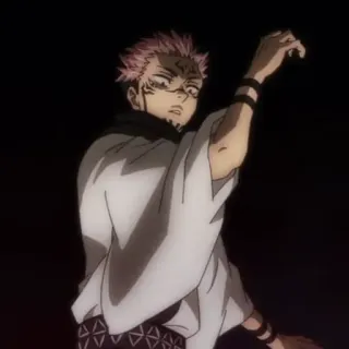 ✖️ a4f1368e Ryomen Sukuna Jujutsu Kaisen 애니, 만화, 주술회전, 료멘 스쿠나, 주령, 악당, 애니 캐릭터 telegram sticker