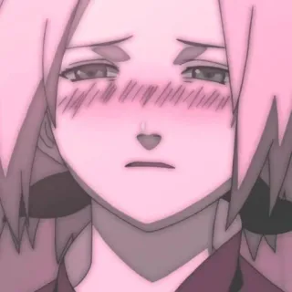🥵 13c0c6b5 Sakura Naruto Anime, Sakura Haruno, Naruto, Rossore whatsapp sticker