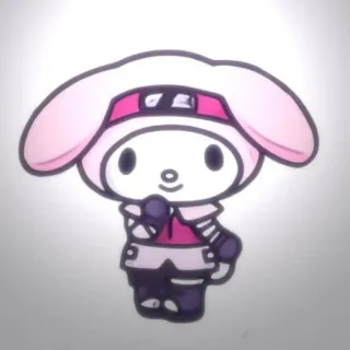 🥺 30124211 My Melody My Melody, Anime, Cartoni animati, Ninja whatsapp sticker