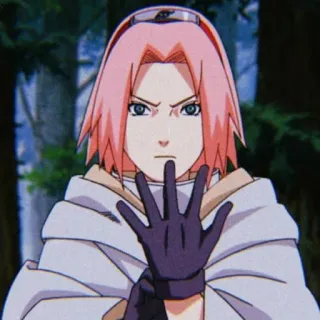 🤨 7df1f1c0 Sakura Naruto Anime, Sakura Haruno, Naruto, Ninja, Sakura whatsapp sticker