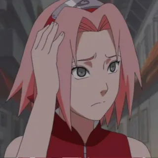 😕 f859a4c8 Sakura Naruto Anime, Sakura Haruno, Naruto, Personaggio, Ragazza whatsapp sticker