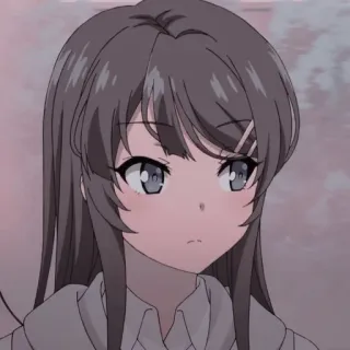 🐰 28eb8ce6 Mai Sakurajima Rascal Does Not Dream of Bunny Girl Senpai Аниме, Девушка, Милая, Девушка-зайчик, Школьная форма telegram sticker