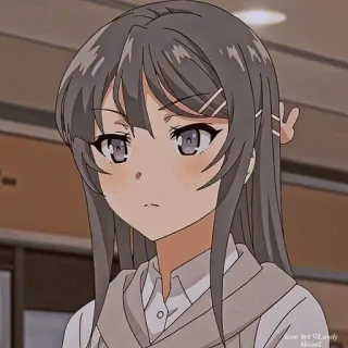 🐰 33997095 Mai Sakurajima Rascal Does Not Dream of Bunny Girl Senpai Аниме, Девушка, Милая, Сакурадзима, Май, Bunny Girl Senpai telegram sticker