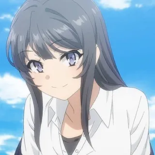🐰 6267f956 Mai Sakurajima Rascal Does Not Dream of Bunny Girl Senpai Аниме, Девушка, Этот глупый свин не понимает мечту девочки-зайки, Май Сакурадзима telegram sticker