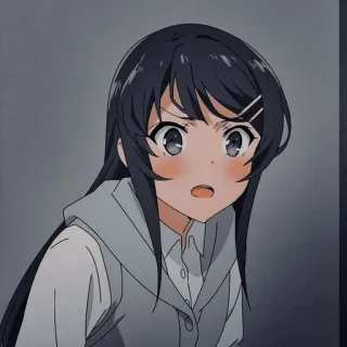 🐰 8762e81f Mai Sakurajima Rascal Does Not Dream of Bunny Girl Senpai Аниме, Девушка, Девушка-зайка, Май Сакурадзима, Этот глупый свин не понимает мечты девочки-зайки telegram sticker