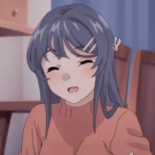 🐰 a26fe086 Mai Sakurajima Rascal Does Not Dream of Bunny Girl Senpai Аниме, Девочка, Школьница, Милая, Bunny Girl, Сакурадзима telegram sticker