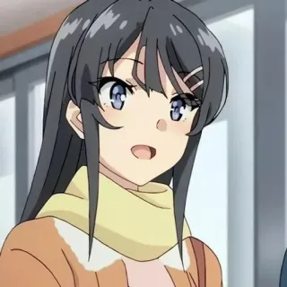 🐰 dbfd1d8f Mai Sakurajima Rascal Does Not Dream of Bunny Girl Senpai Аниме, Девушка, Сакурадзима, Rascal Does Not Dream of Bunny Girl Senpai telegram sticker