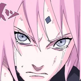 🌸 da12202b Sakura Naruto Anime, Sakura, Khóc, Ninja, Cô gái telegram sticker