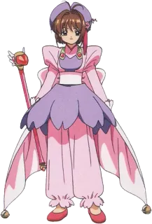 😊 258a47d4 Sakura Kinomoto Cardcaptor Sakura anime, manga, magical girl, cardcaptor sakura, sakura kinomoto telegram sticker