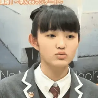 😗 90ab736d 最後！〜学んで deマンデー！〜 ragazza, divisa scolastica, giapponese, adolescente, asiatica, donna whatsapp sticker