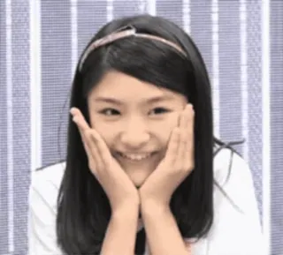 😁 9d8bc4c0 ragazza, sorriso, carino, felice, adolescente whatsapp sticker