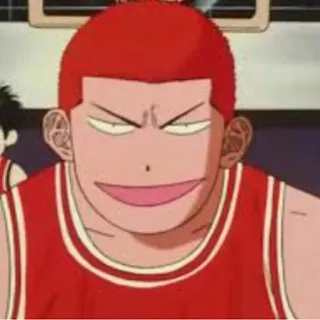 😈 bd341654 Hanamichi Sakuragi Slam Dunk อนิเมะ, มังงะ, บาสเกตบอล, กีฬา, สแลมดังก์, ฮานามิจิ ซากุรางิ telegram sticker