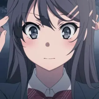 😳 3dabd4d8 Mai Sakurajima Rascal Does Not Dream of Bunny Girl Senpai Anime, Meisje, Schattig, Anime Meisje, Mai Sakurajima, Bunny Girl Senpai, Personage telegram sticker