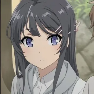 Mai Sakurajima by @anime_stickerr telegram stickers