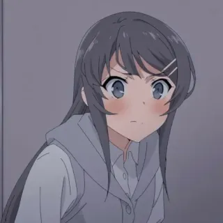 😳 e979aef9 Anime, Meisje, Cartoon, Portret, Personage telegram sticker