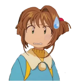 🎈 3b8edde1 anime, character, scared, worried, concerned, expression whatsapp sticker
