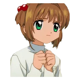 🎈 7086d926 Sakura Kinomoto Cardcaptor Sakura anime, manga, cardcaptor sakura, sakura kinomoto, magical girl whatsapp sticker