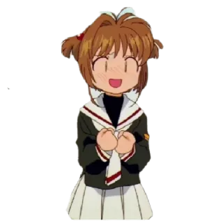🎈 7d2bfae0 Sakura Kinomoto Cardcaptor Sakura anime, cardcaptor sakura, sakura kinomoto, magical girl whatsapp sticker