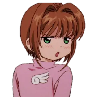 🎈 8fc5db04 Sakura Kinomoto Cardcaptor Sakura anime, cartoon, cardcaptor sakura, sakura kinomoto whatsapp sticker
